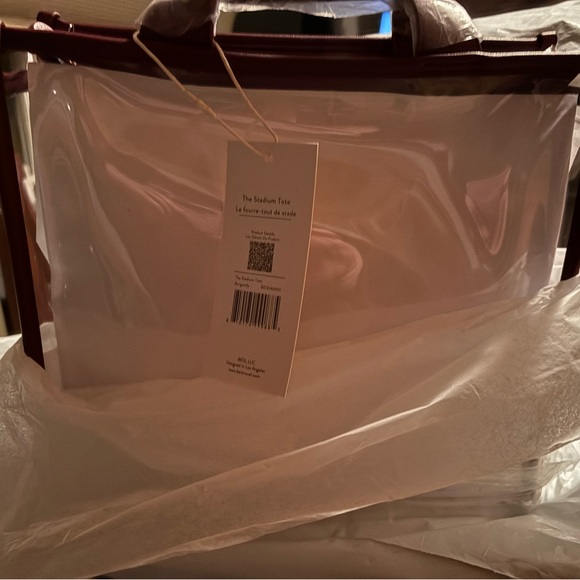 BEIS Handbags - Beis Stadium Tote in Burgundy NWT